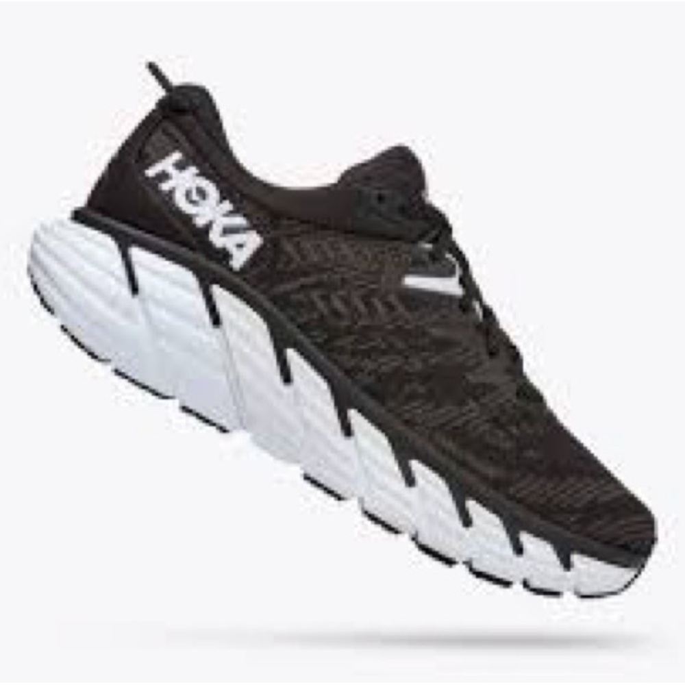 HOKA Graviota 4 Black and White Running Shoes